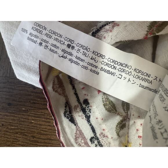 ZARA Off White Embroidered Linen Blend Jacket Size M - Picture 7 of 10